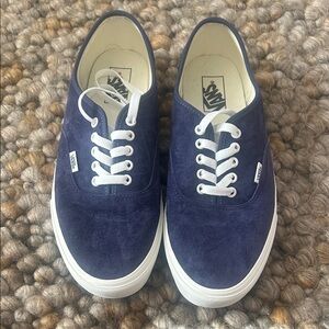 Vans Men's Navy Suede Sneakers